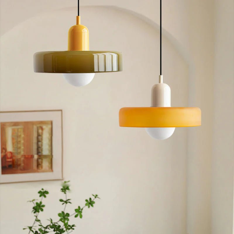 Suspension Scandinave en verre coloré COSO - product_type_Floor lamp arc