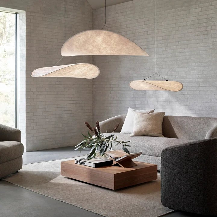 Suspension style japonais en soie JAPINA - product_type_Floor lamp arc