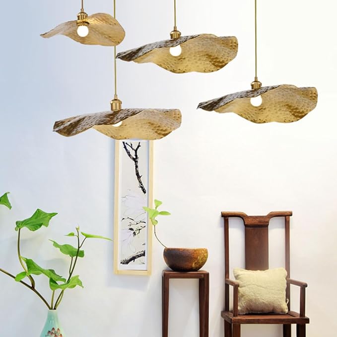 Suspension vintage en laiton martelé KLINE - product_type_Atelier Luisiano