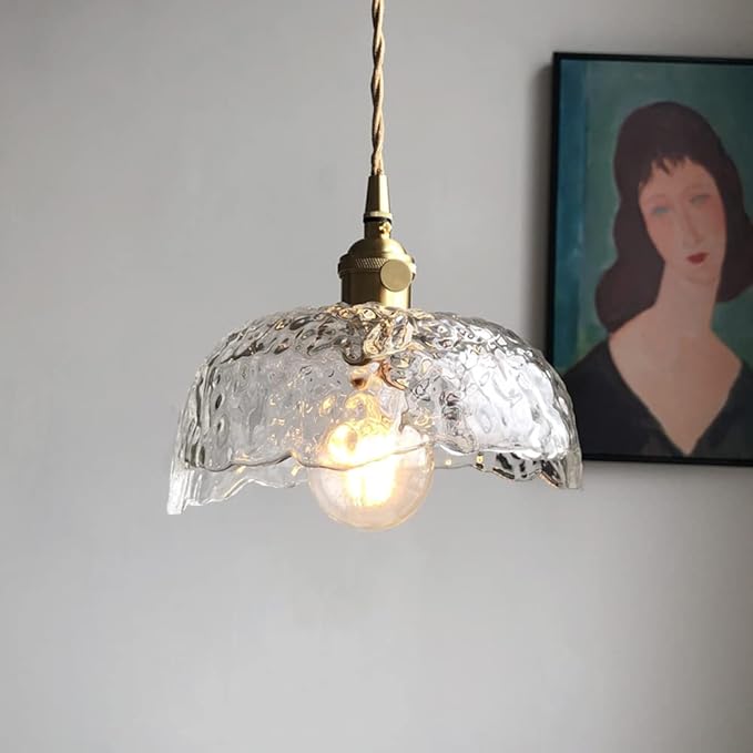 Suspension vintage en verre texturé ZANIA - product_type_Atelier Luisiano